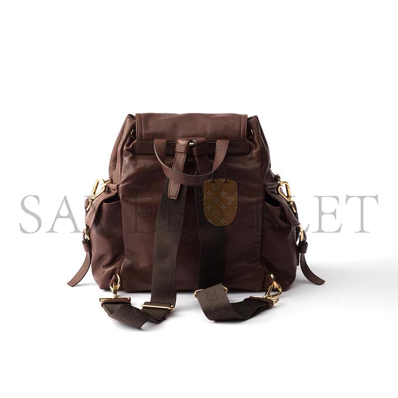 Pra*a explore medium nappa leather backpack 1bz080 (29*27*12.5cm)